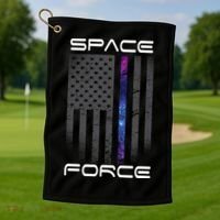 United States Space Force Flag Golf Towel thumb 1