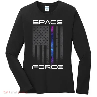 United States Space Force Flag Women's Long Sleeve Shirt
