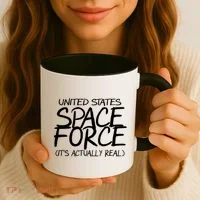 United States Space Force It's Actually Real Coffee Mug thumb 3