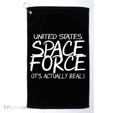 United States Space Force It's Actually Real Golf Towel