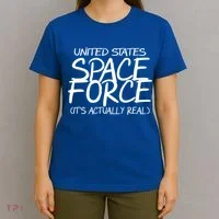 United States Space Force It's Actually Real T-Shirt thumb 4