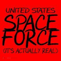 United States Space Force It's Actually Real Santa Hat thumb 1