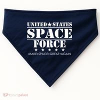United States Space Force Make Space Great Again USA-Made Doggie Bandana thumb 0