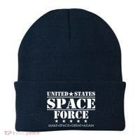 United States Space Force Make Space Great Again Beanie thumb 0
