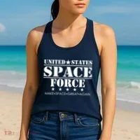 United States Space Force Make Space Great Again Women's Tank Top thumb 2