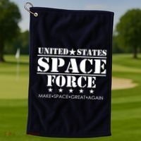 United States Space Force Make Space Great Again Golf Towel thumb 1