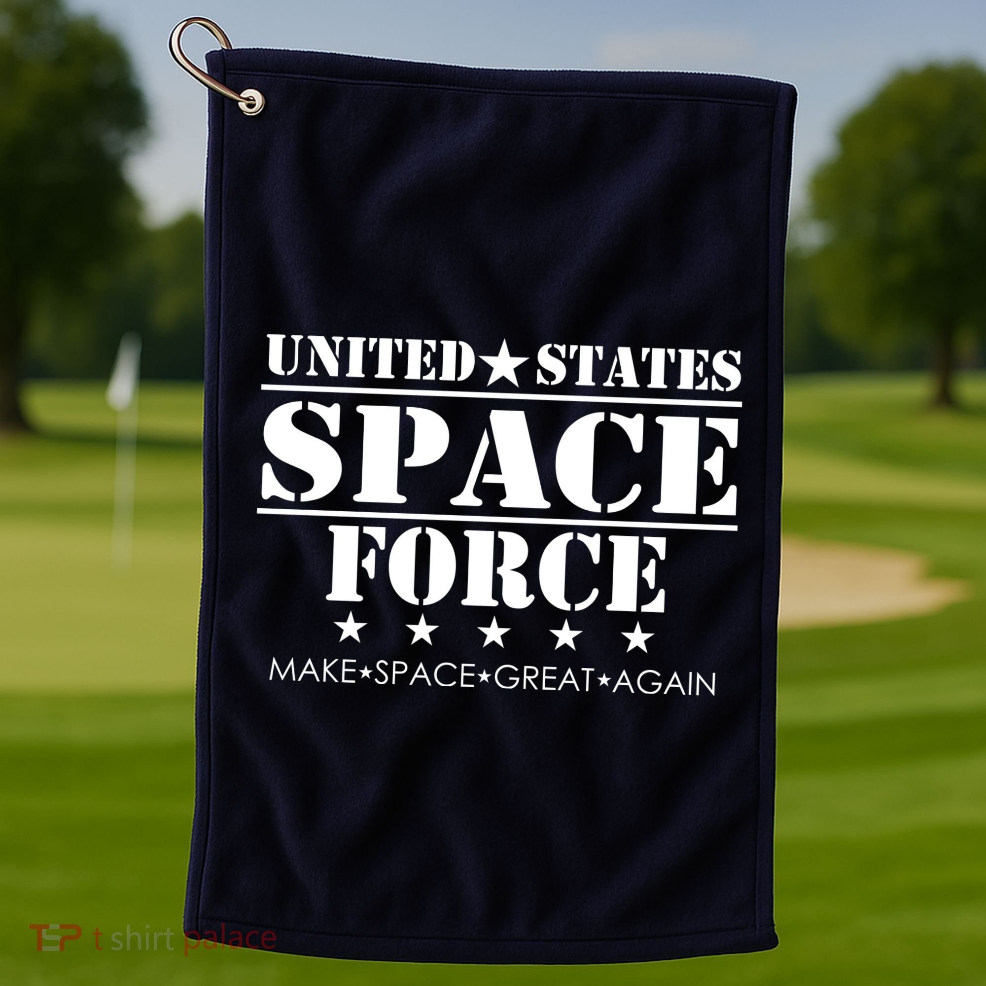 United States Space Force Make Space Great Again Golf Towel