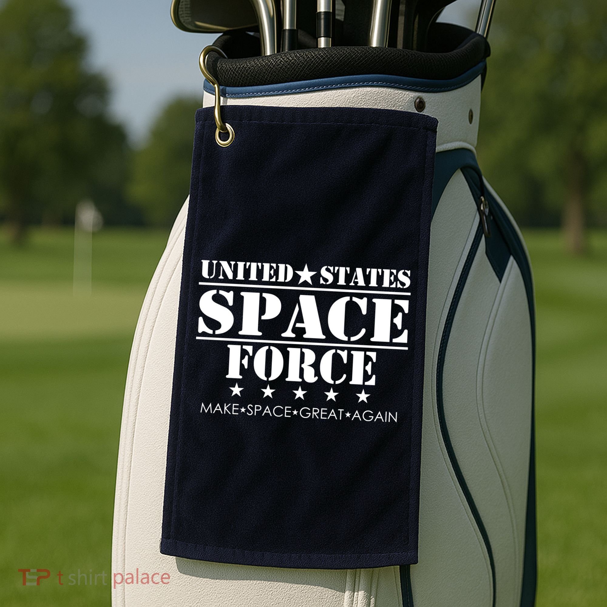 United States Space Force Make Space Great Again Golf Towel