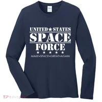 United States Space Force Make Space Great Again Women's Long Sleeve Shirt thumb 0