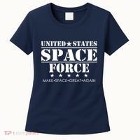 United States Space Force Make Space Great Again Women's T-Shirt thumb 0