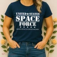United States Space Force Make Space Great Again Women's T-Shirt thumb 2