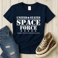 United States Space Force Make Space Great Again Women's T-Shirt thumb 3