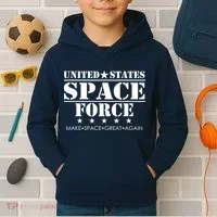 United States Space Force Make Space Great Again Kids Hoodie thumb 2