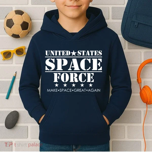 United States Space Force Make Space Great Again Kids Hoodie