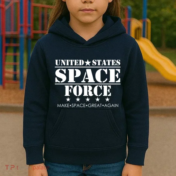 United States Space Force Make Space Great Again Kids Hoodie