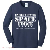 United States Space Force Make Space Great Again Kids Long Sleeve Shirt thumb 0