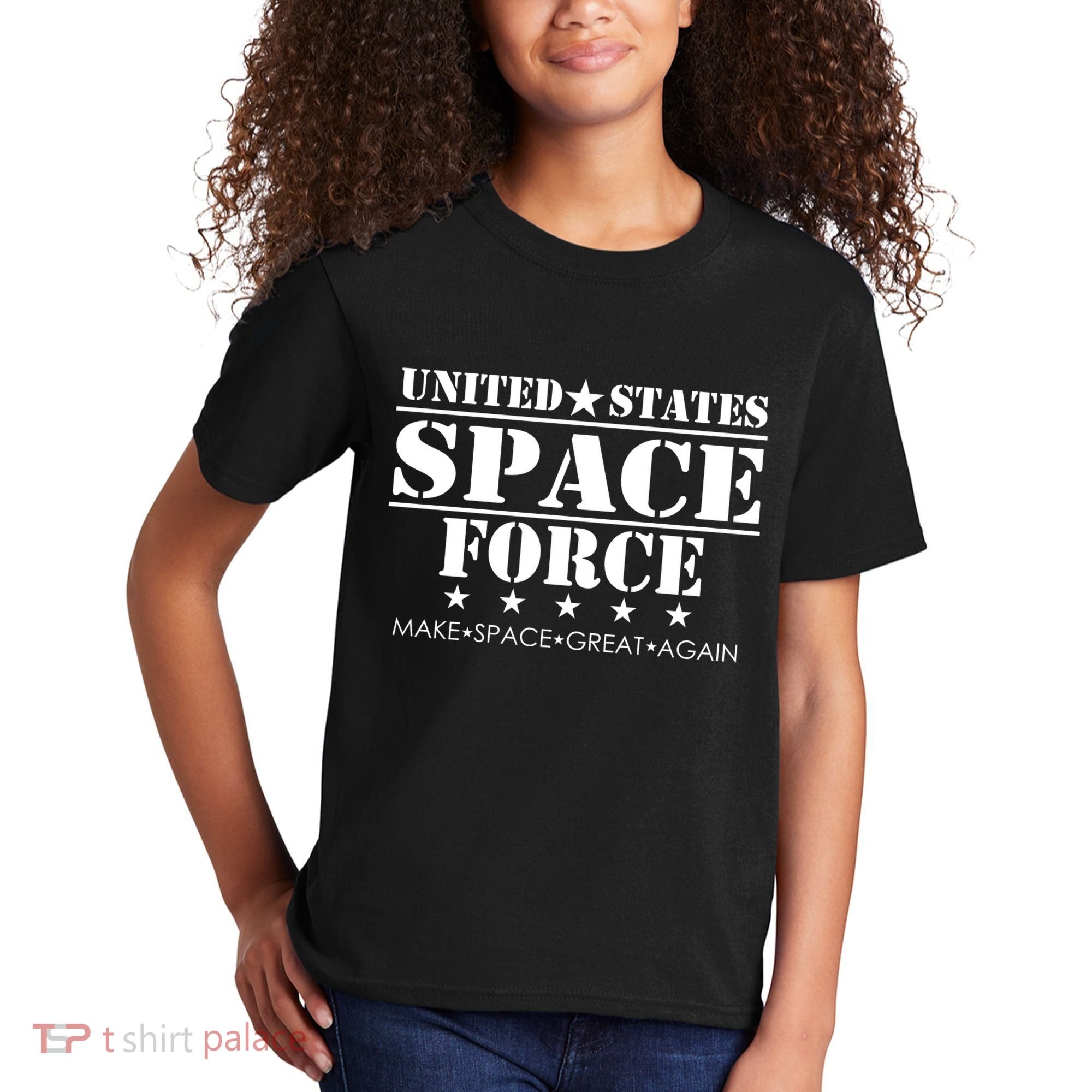 United States Space Force Make Space Great Again Kids T-Shirt