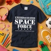 United States Space Force Make Space Great Again Kids T-Shirt thumb 3