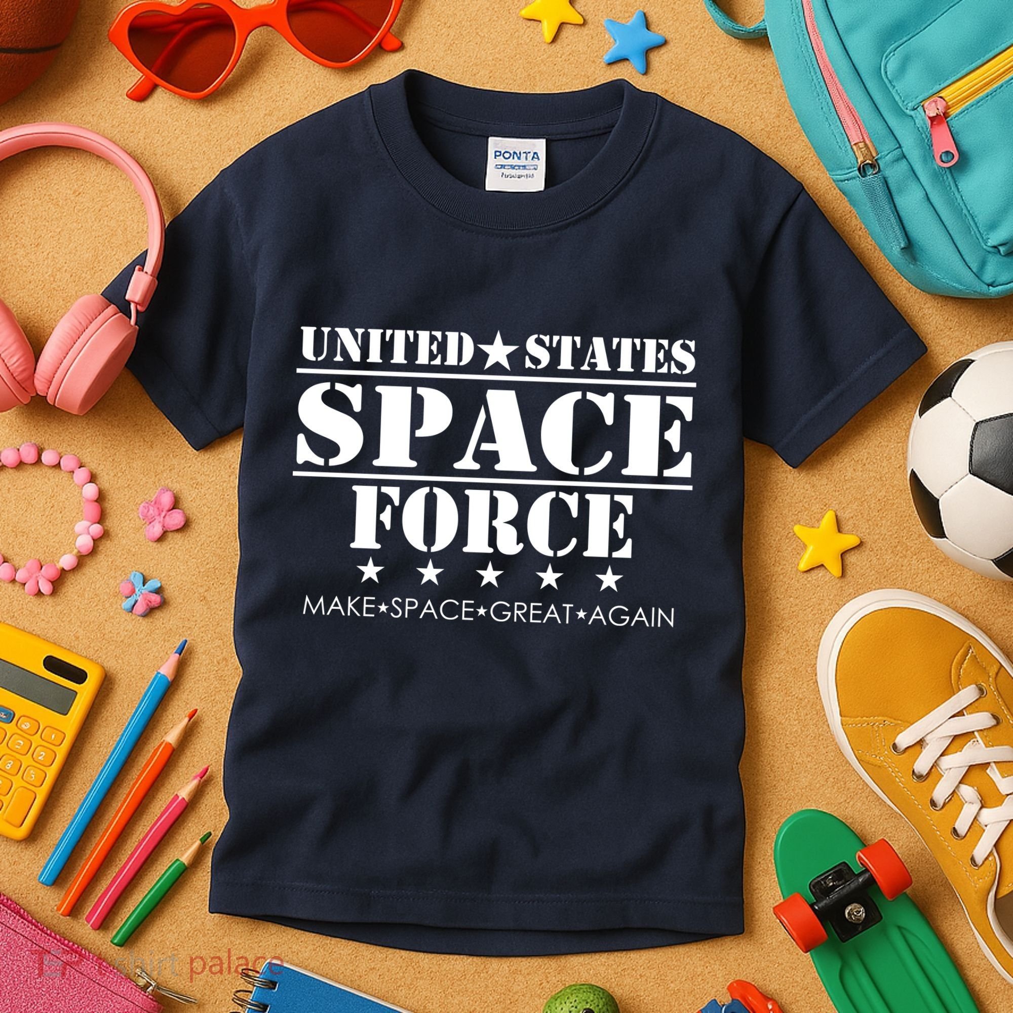 United States Space Force Make Space Great Again Kids T-Shirt