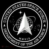 United States Space Force Outline Logo Ornament thumb 1