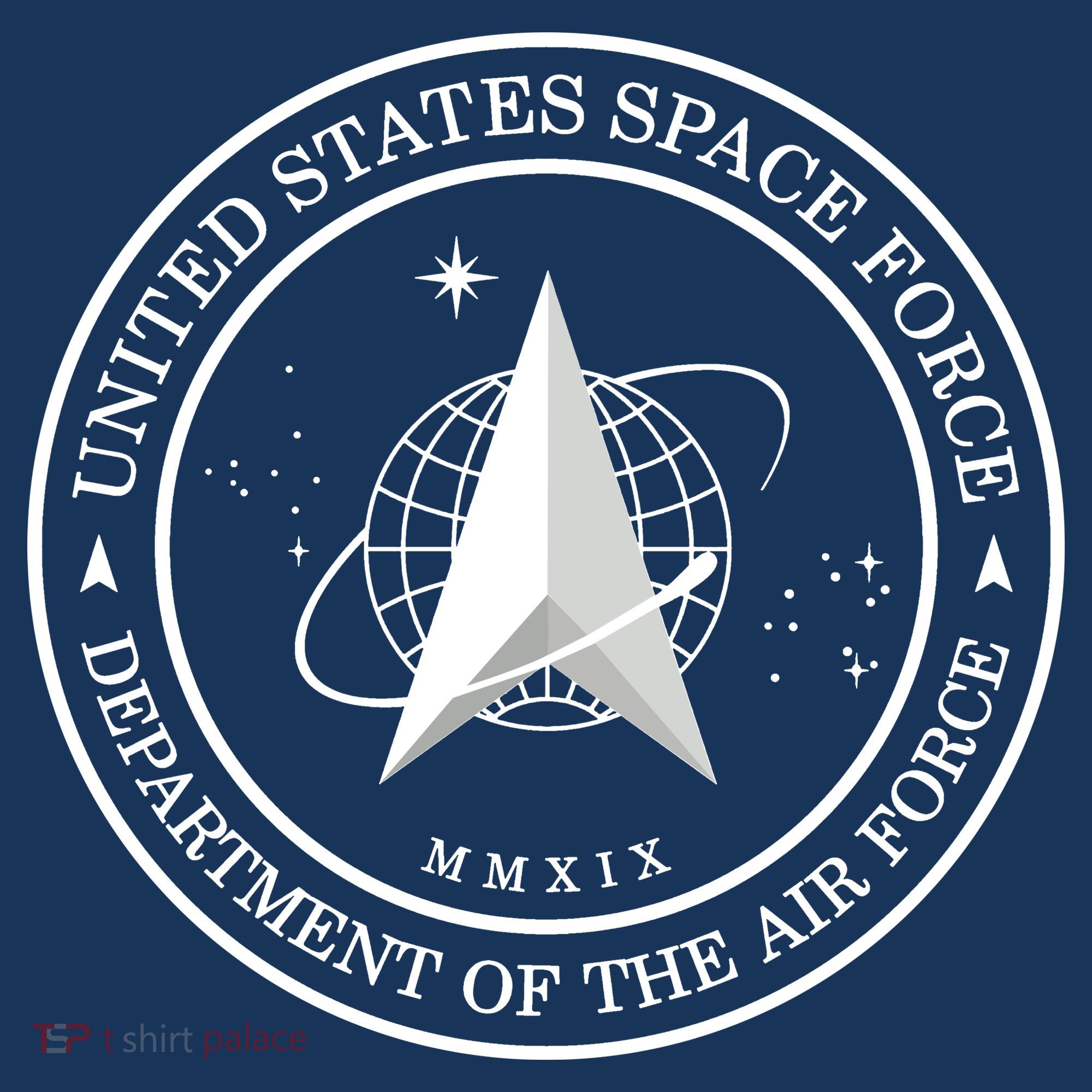 United States Space Force Outline Logo Apron