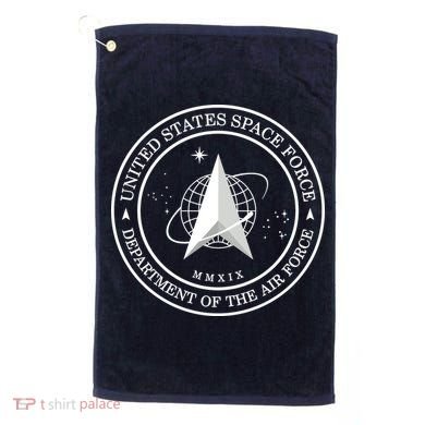 United States Space Force Outline Logo Golf Towel
