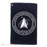 United States Space Force Outline Logo Golf Towel thumb 0