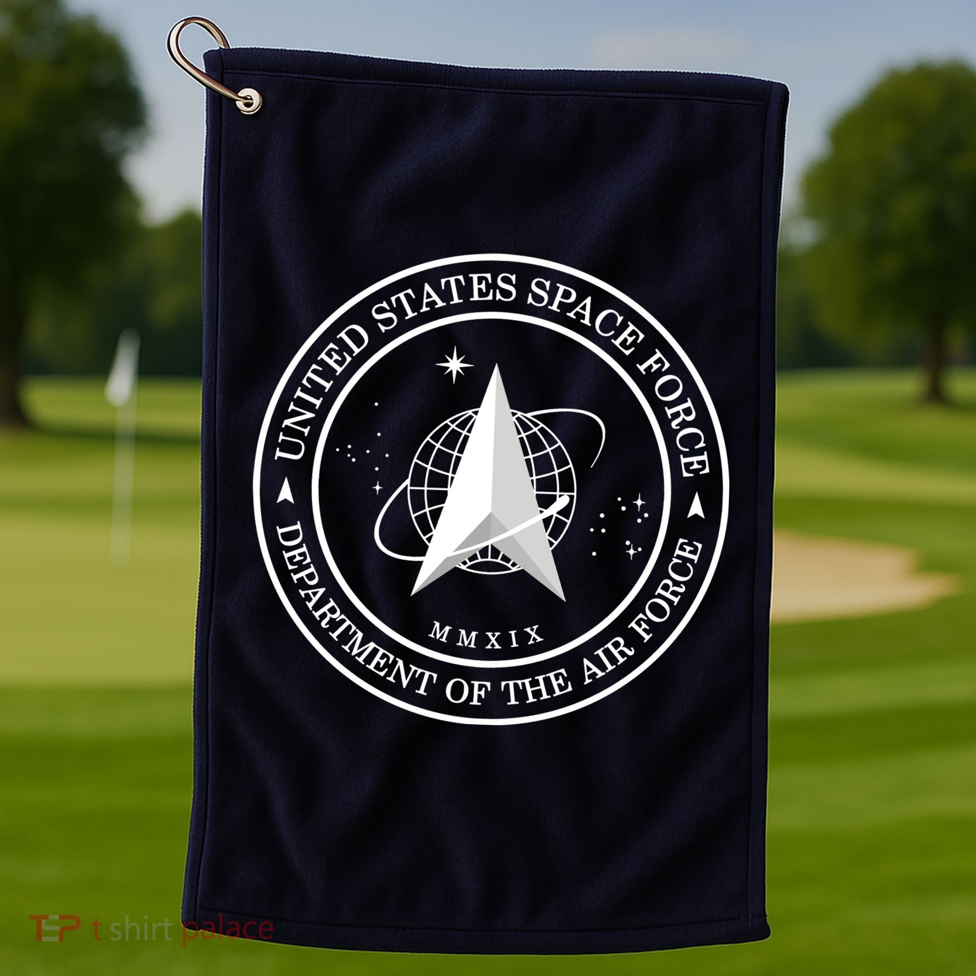 United States Space Force Outline Logo Golf Towel