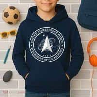 United States Space Force Outline Logo Kids Hoodie thumb 2