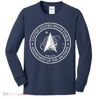 United States Space Force Outline Logo Kids Long Sleeve Shirt thumb 0