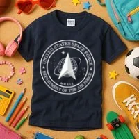 United States Space Force Outline Logo Kids T-Shirt thumb 3