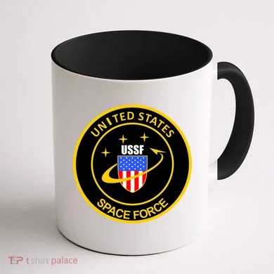 United States Space Force USSF Coffee Mug back