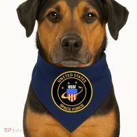 United States Space Force USSF USA-Made Doggie Bandana thumb 1