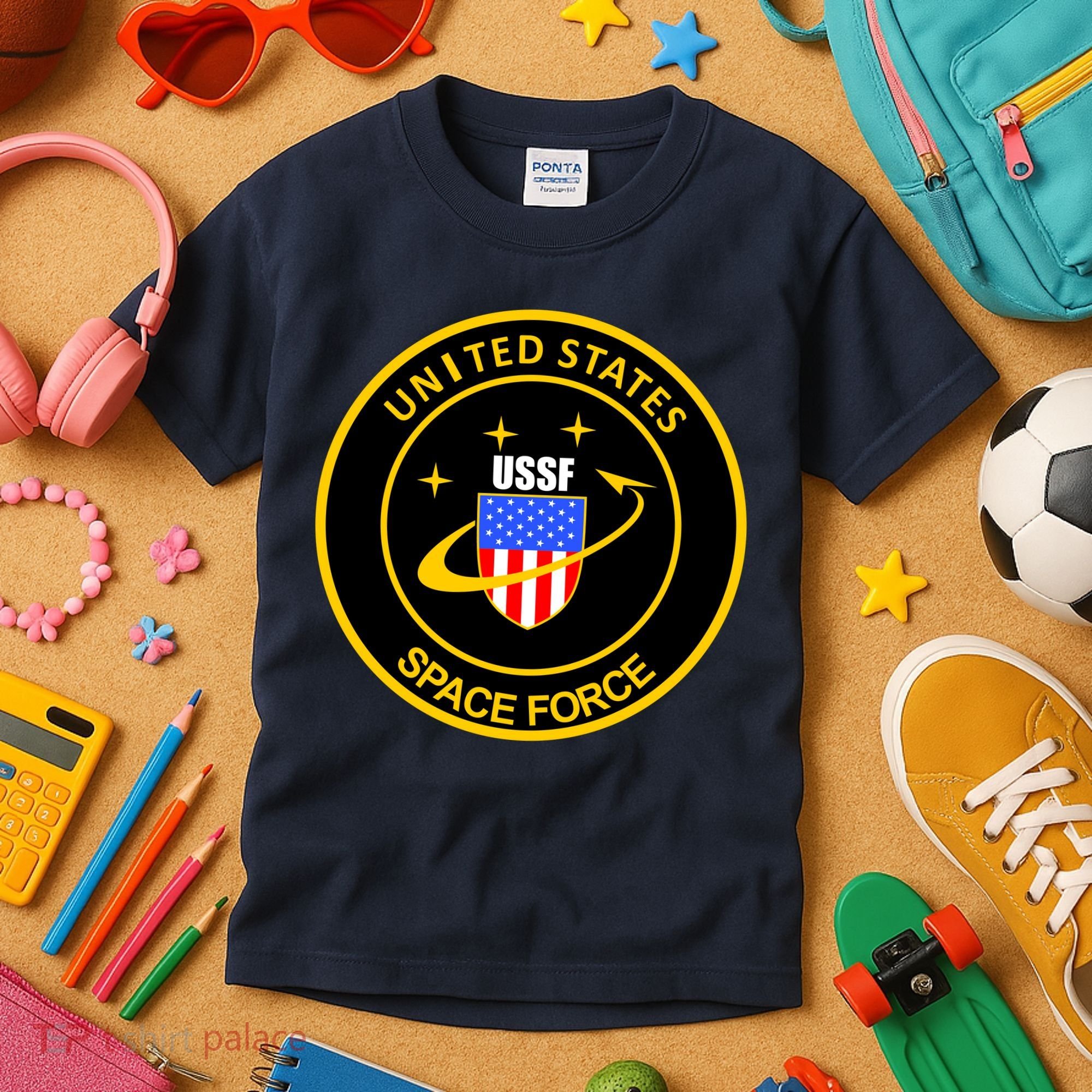 United States Space Force USSF Kids T-Shirt