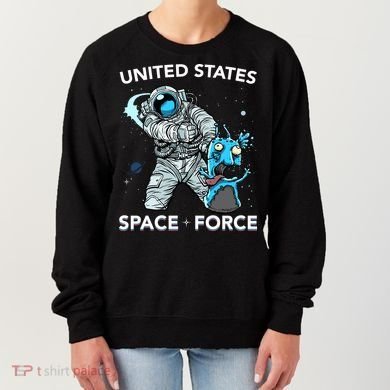 United States Space Force USSF Alien Fight Women's Sweatshirt