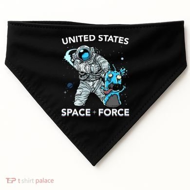 United States Space Force USSF Alien Fight USA-Made Doggie Bandana