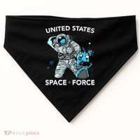 United States Space Force USSF Alien Fight USA-Made Doggie Bandana thumb 0