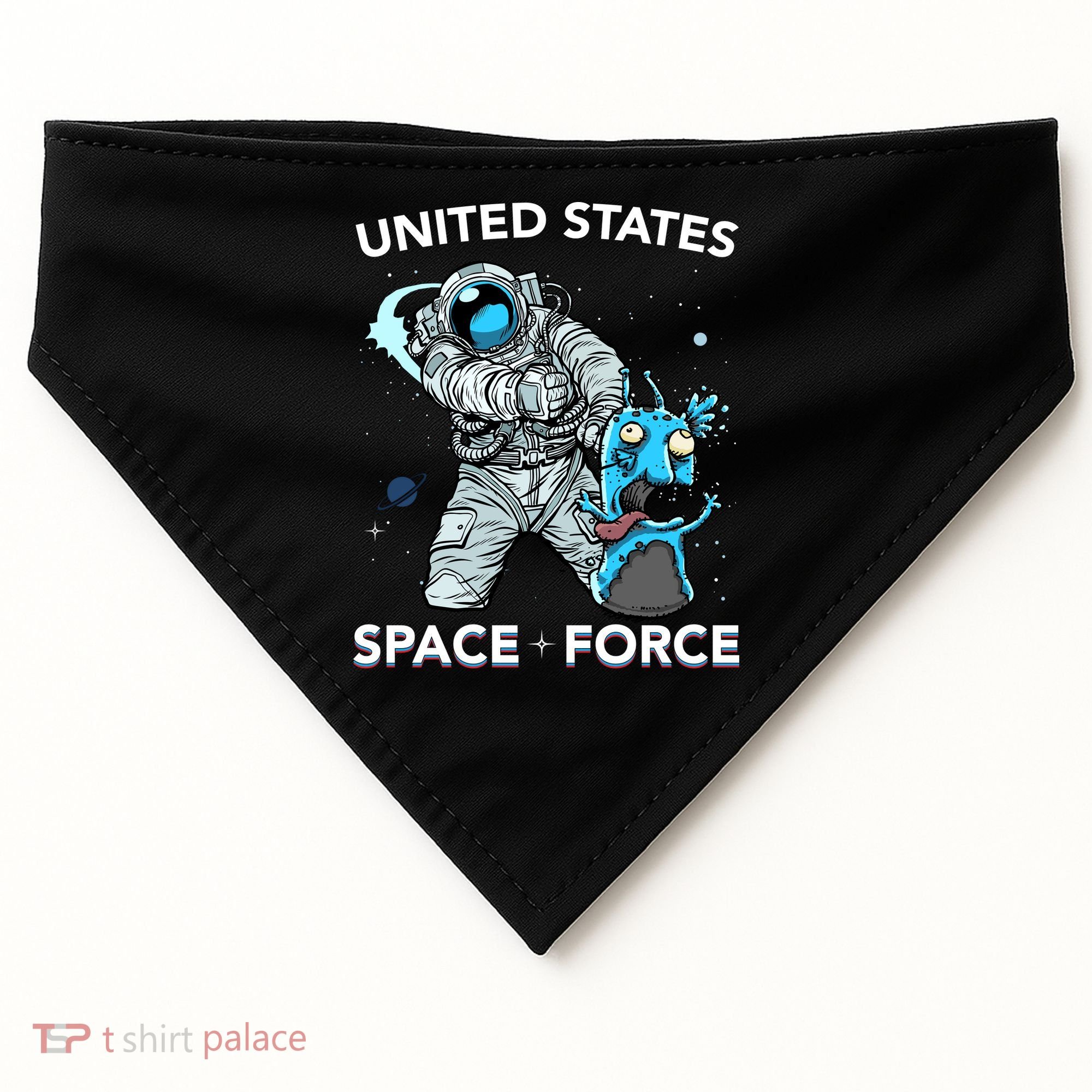 United States Space Force USSF Alien Fight USA-Made Doggie Bandana