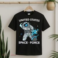 United States Space Force USSF Alien Fight T-Shirt thumb 2
