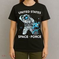 United States Space Force USSF Alien Fight T-Shirt thumb 4