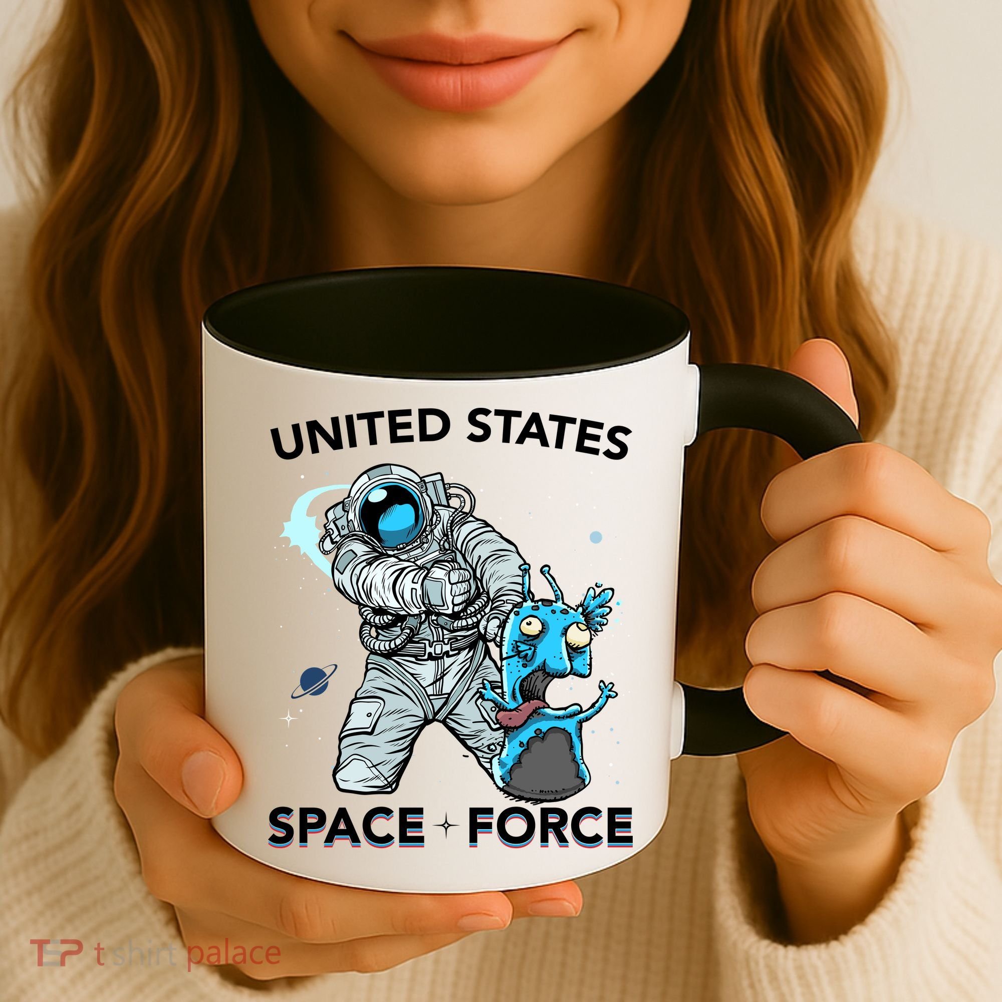 United States Space Force USSF Alien Fight Coffee Mug