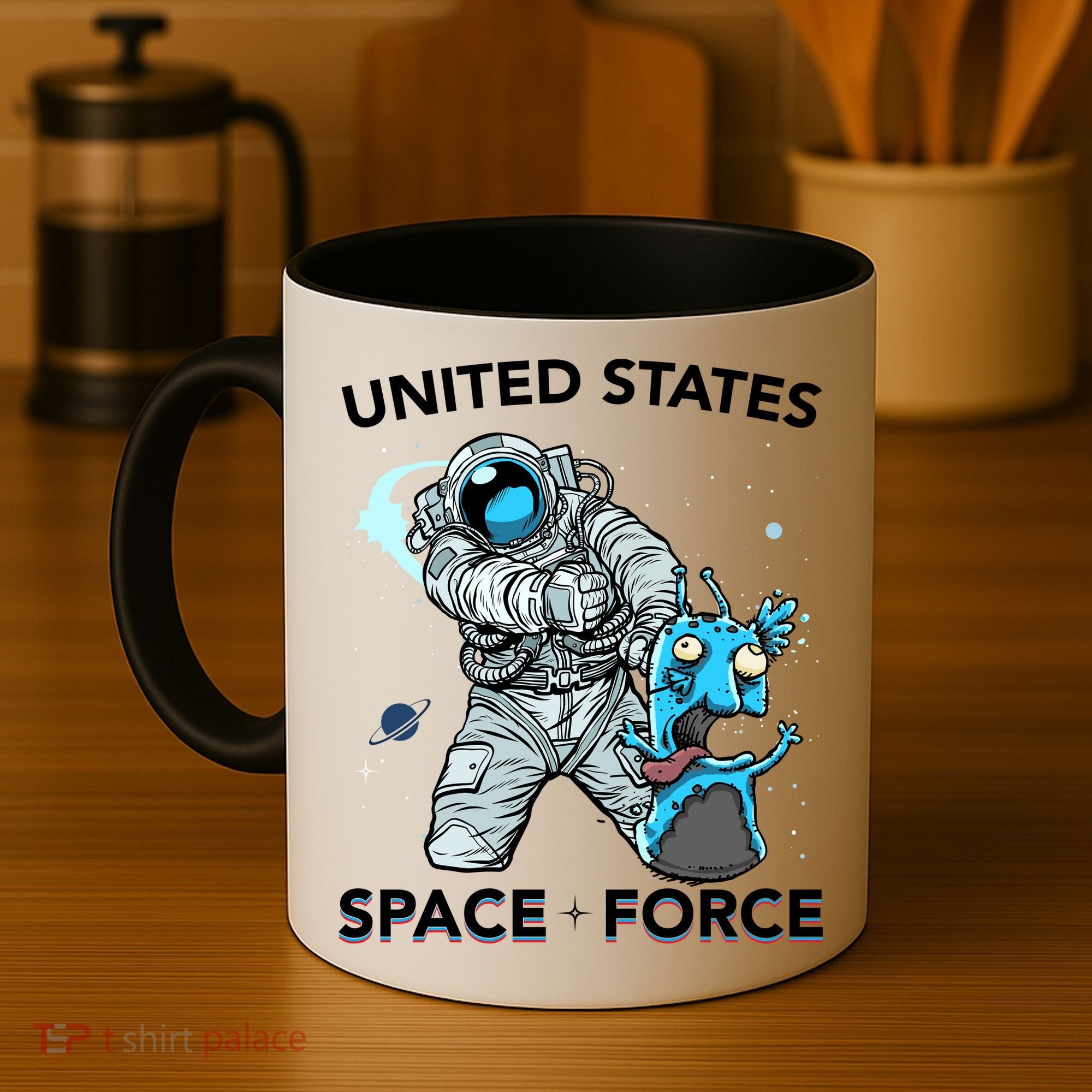 United States Space Force USSF Alien Fight Coffee Mug