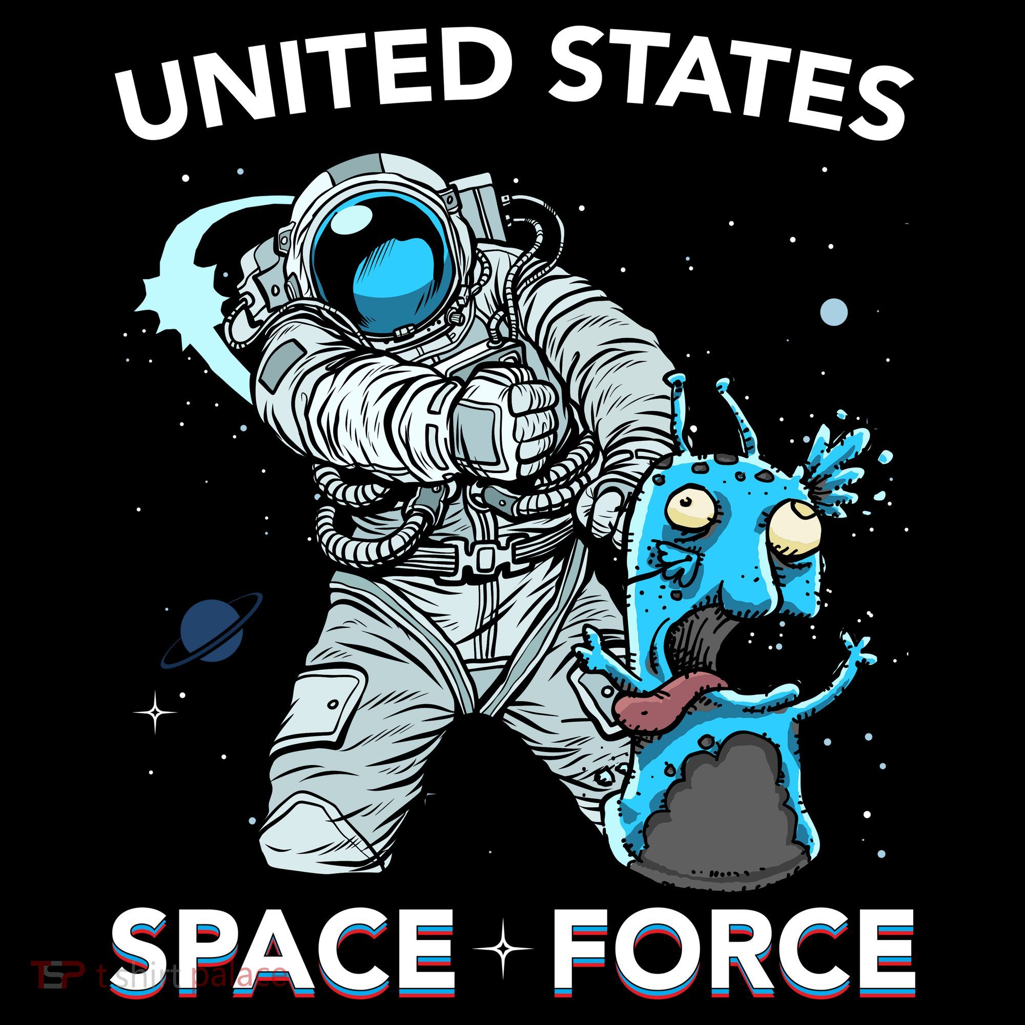 United States Space Force USSF Alien Fight Coaster