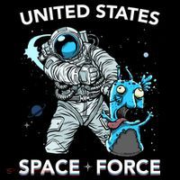United States Space Force USSF Alien Fight Women's Hoodie thumb 2