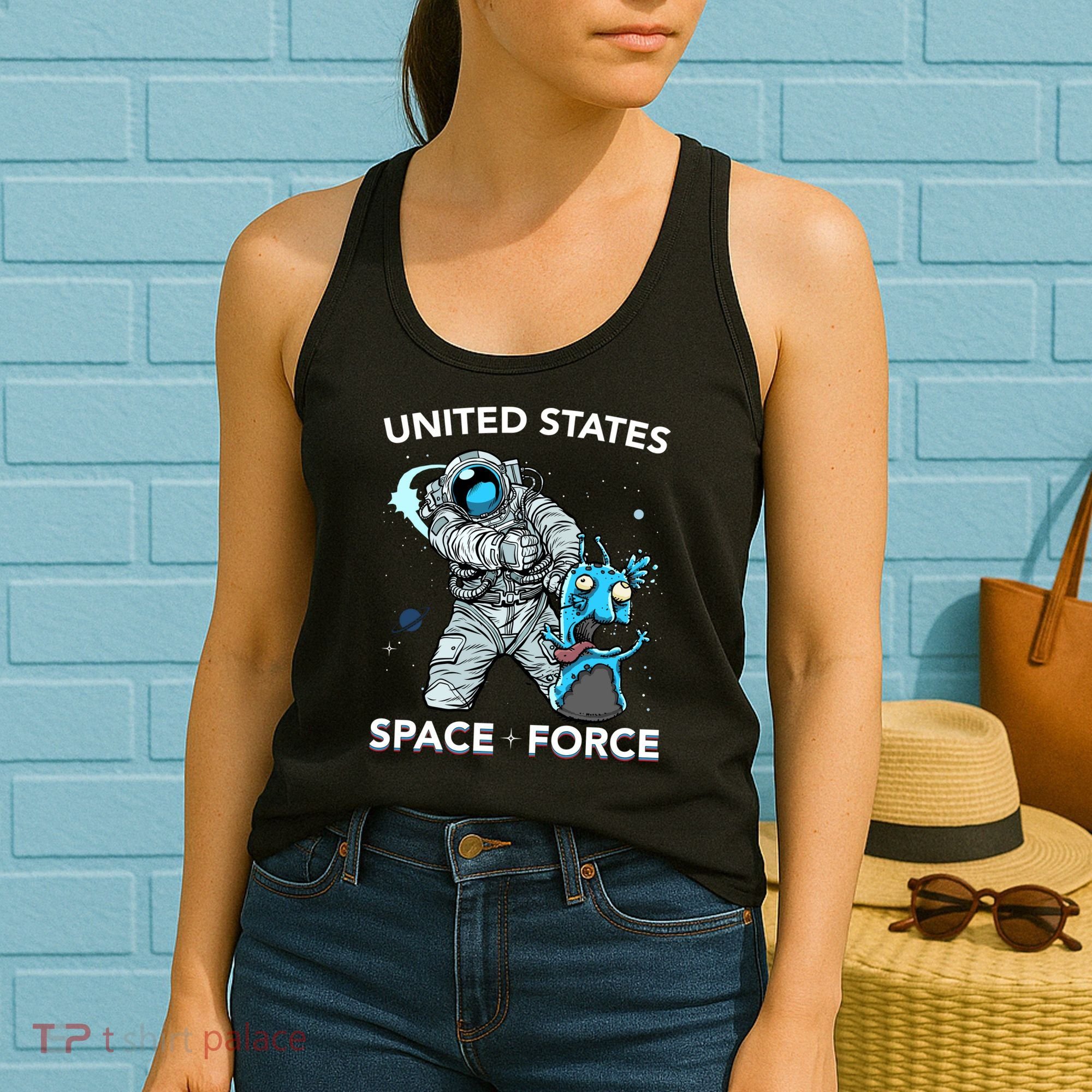 United States Space Force USSF Alien Fight Women's Tank Top