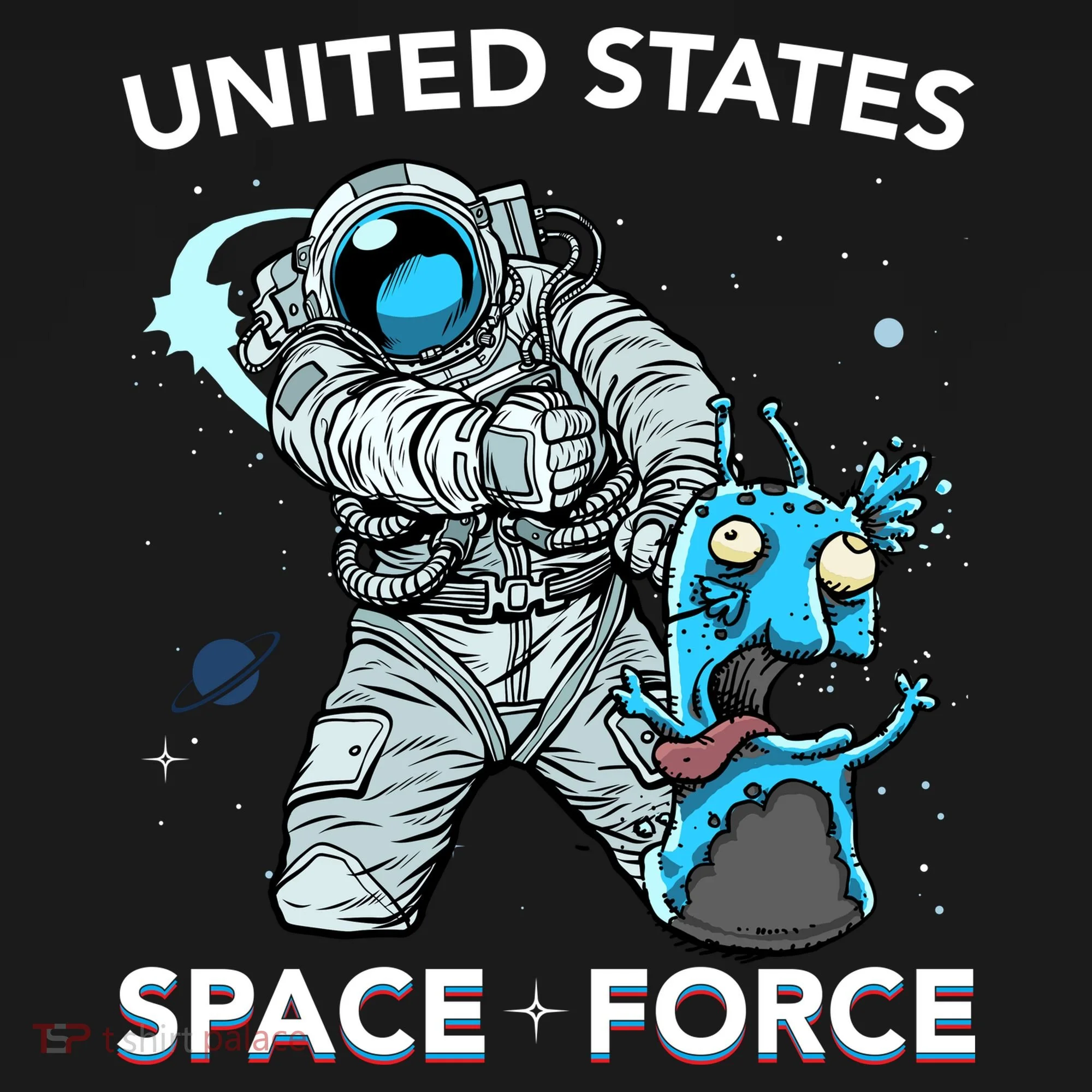 United States Space Force USSF Alien Fight Baby Bodysuit
