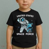 United States Space Force USSF Alien Fight Toddler T-Shirt thumb 2