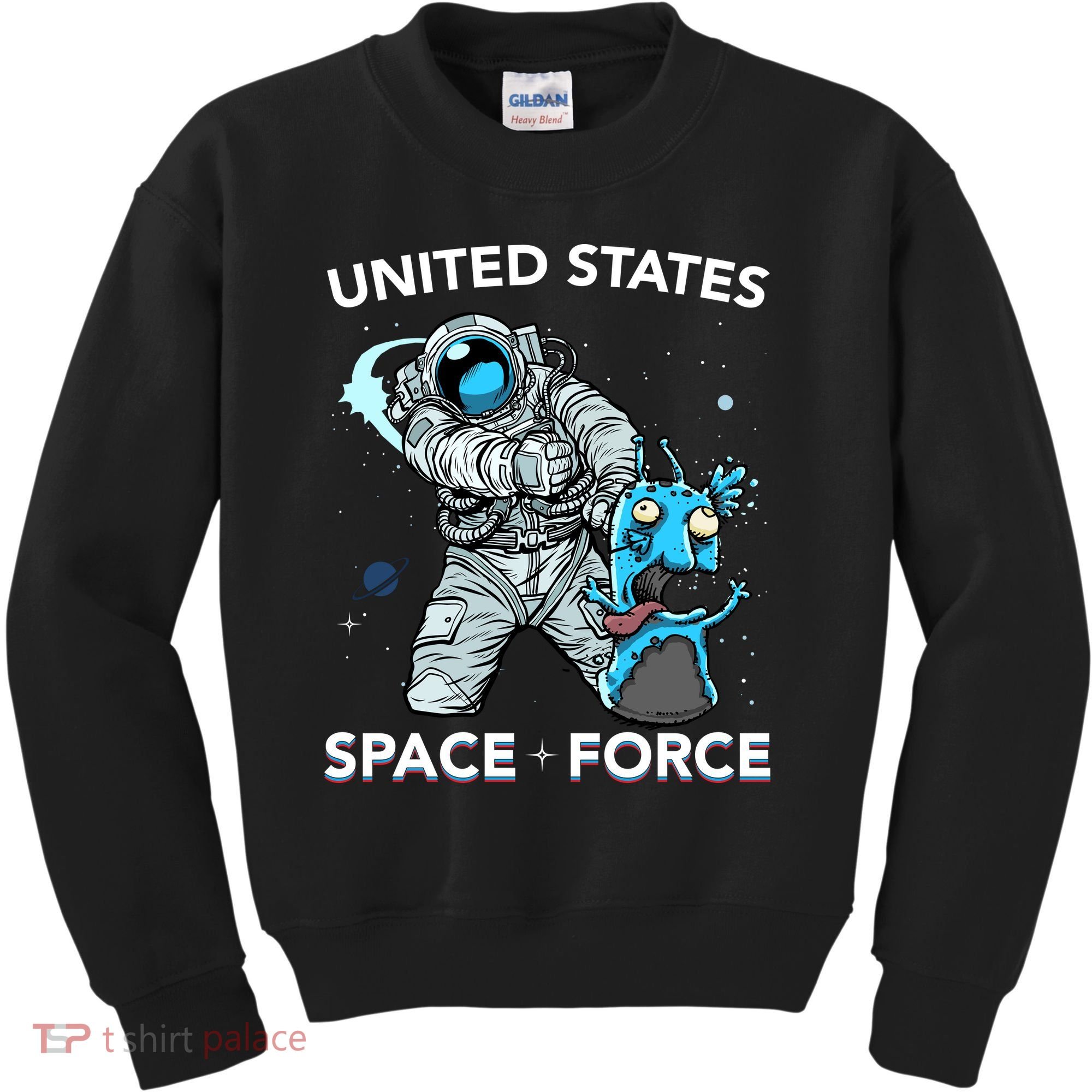 United States Space Force USSF Alien Fight Kids Sweatshirt