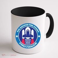 United States Space Force We Defend the Stars Coffee Mug thumb 1
