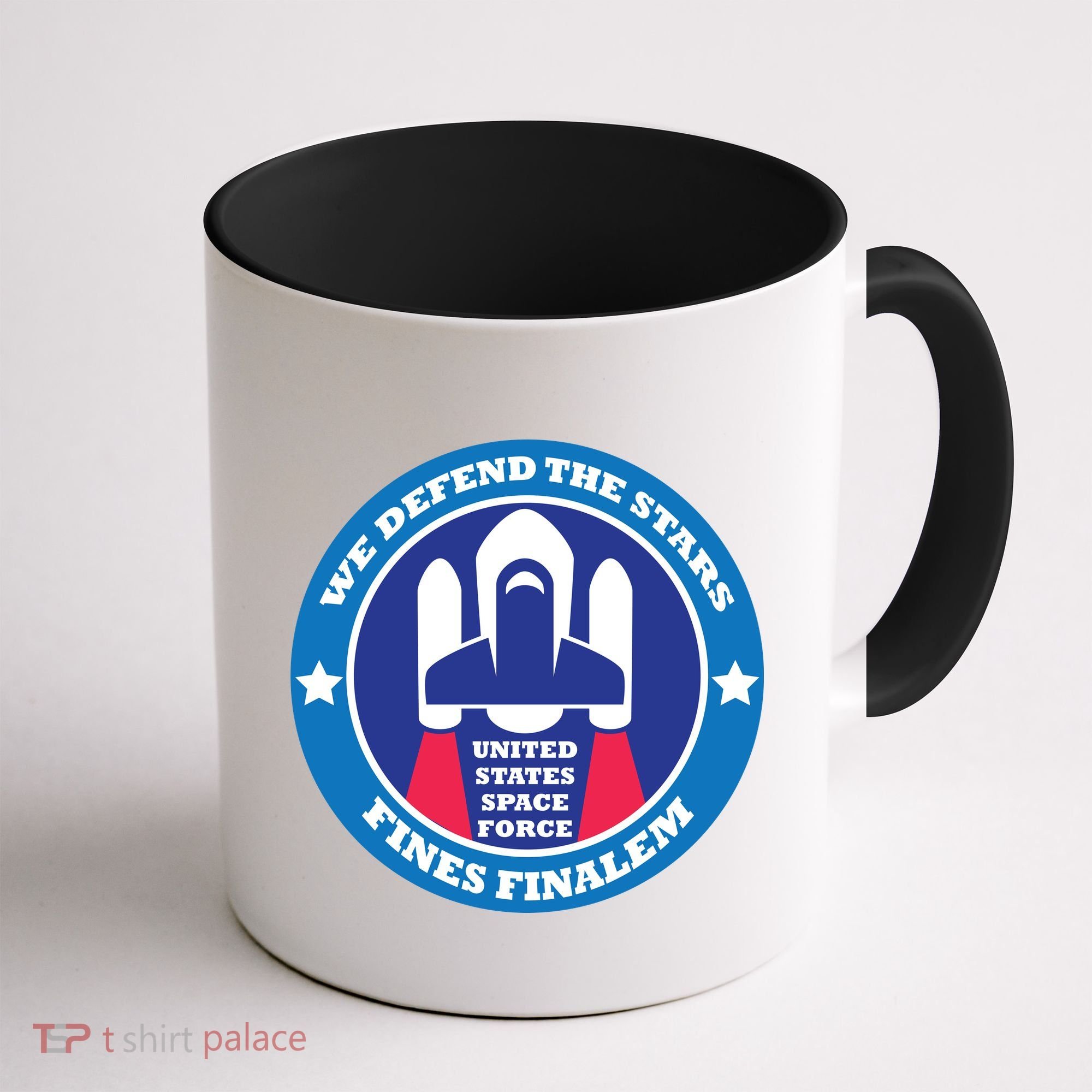 United States Space Force We Defend the Stars Coffee Mug